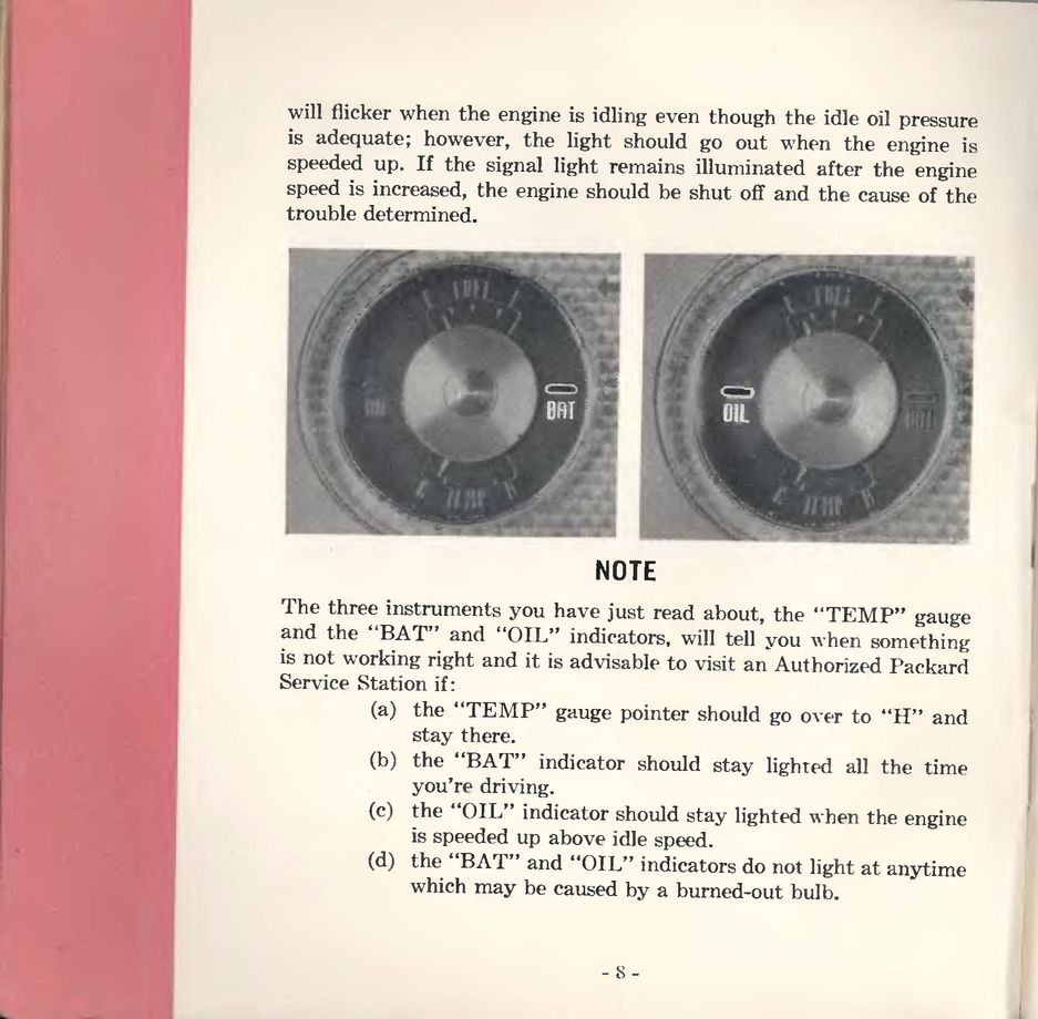 1953 Packard Owners Manual Page 5